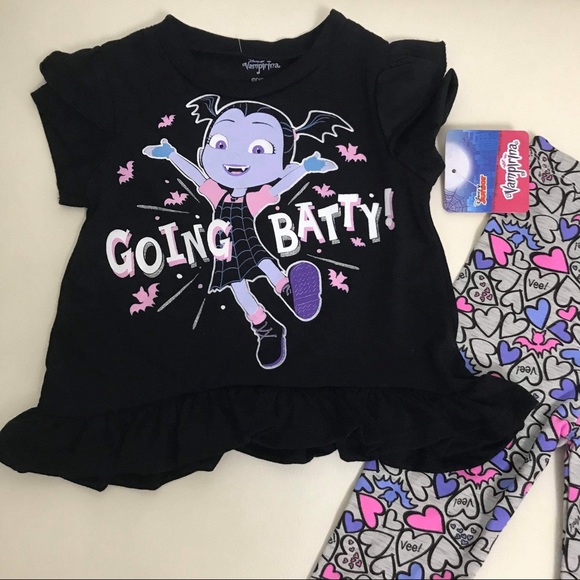 Disney Vampirina Cute Pink Leggings Set - Picture 2 of 4